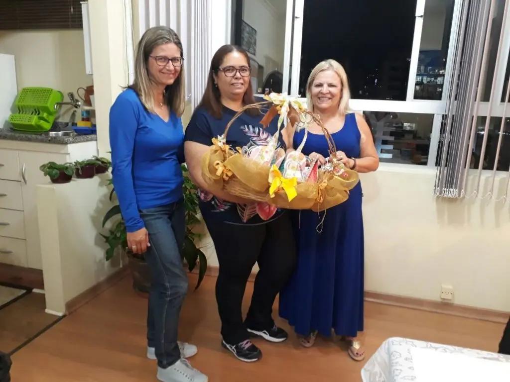 Membros da Diretoria executiva da AOESC. Presidente O.E Marilys de Souza Barreto, Tesoureira O.E Lucia Maria dos Santos Machado e a 2ª Tesoureira O.E Katarina Grubisic